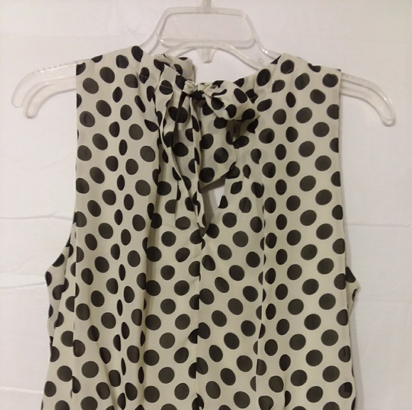 Sleeveless Karin Stevens Polka Dot Dress - Picture 5 of 7